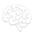 Brain icon representing improved mental clarity and focus